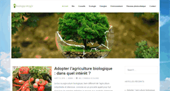 Desktop Screenshot of ecologie-blog.fr