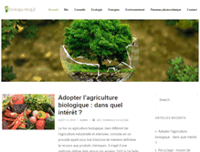 Tablet Screenshot of ecologie-blog.fr